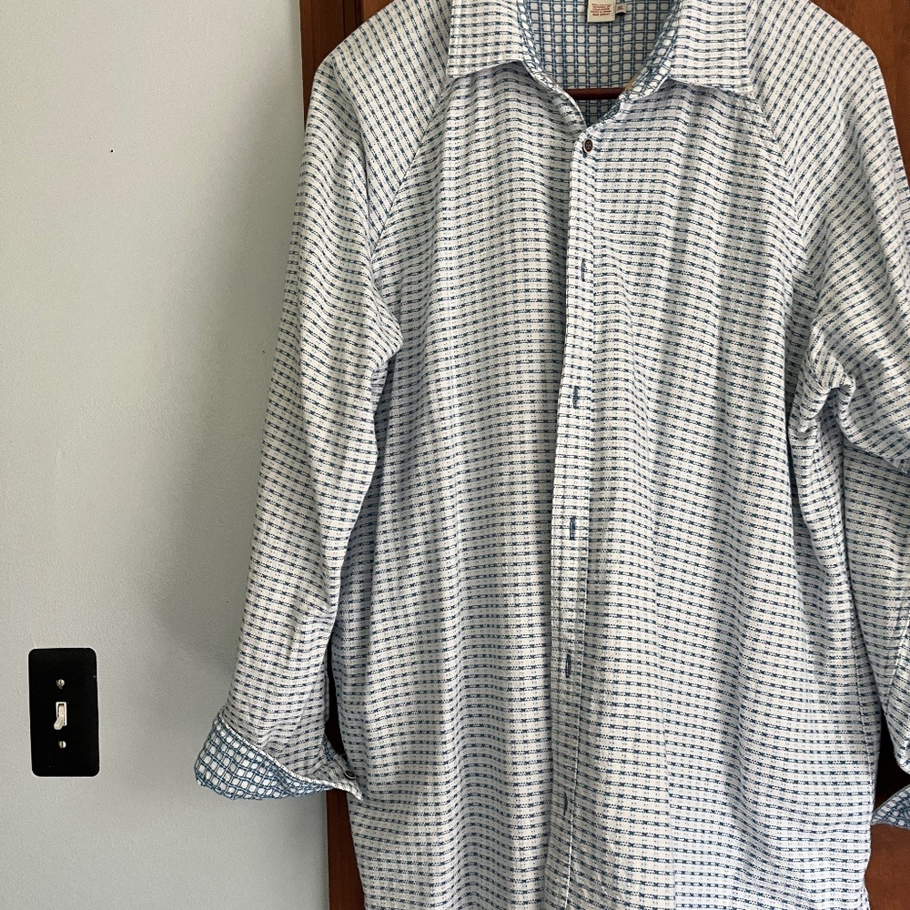 Mens Carbon and  Cobalt shirt